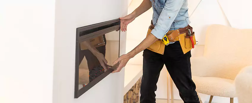 Metal Fireplace Installation in Cibolo, Texas