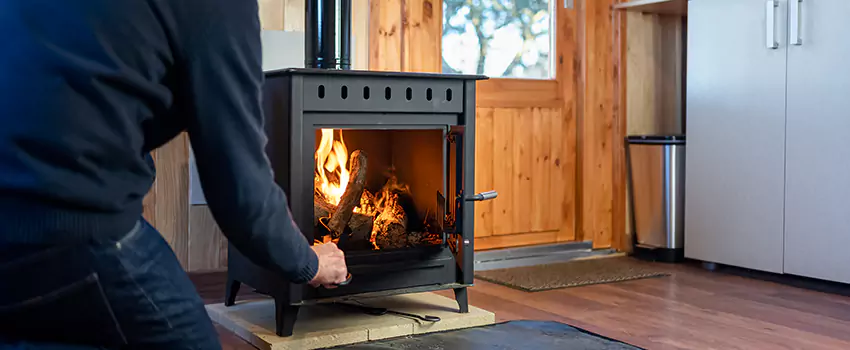 Open Hearth Wood Fireplace Installation in Cibolo, TX