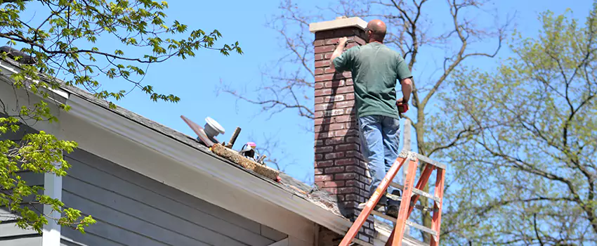 Vinyl and PVC Chimney Flashing Installation in Cibolo, TX