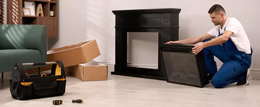 Old Rusted Metal Fireplace Repair And Replacement in Cibolo, TX