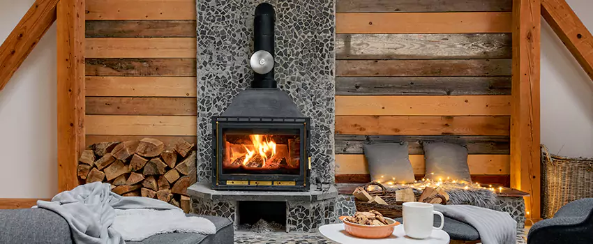Thelin Hearth Products Direct Vent Gas Stove Fireplace Inspection in Cibolo, Texas